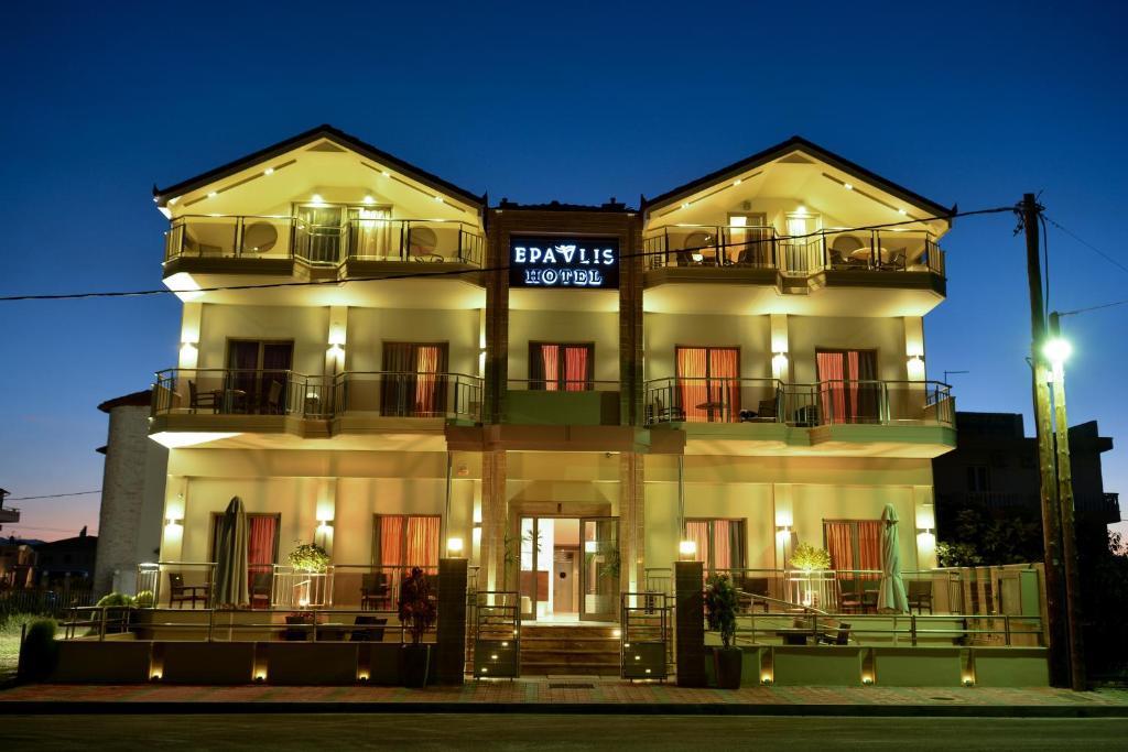 Paralía Hotel Epavlis Eleftheriadi מראה חיצוני תמונה